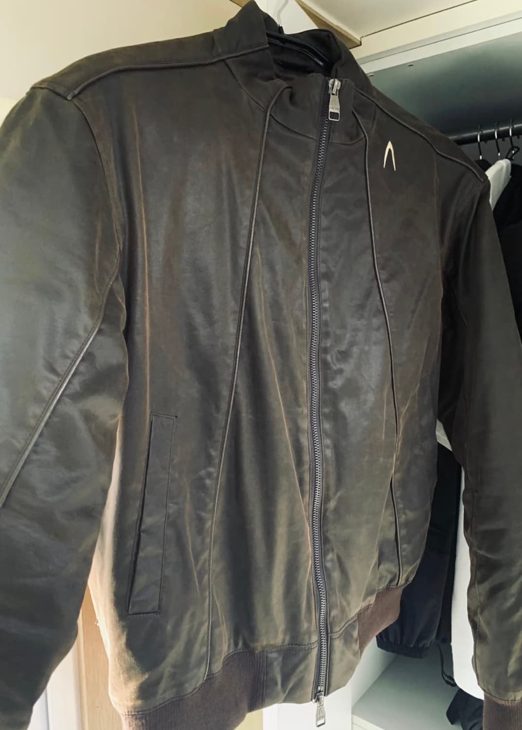 Piping Leather Blouson 아캄 레더 자켓 (브라운) 상품이미지2