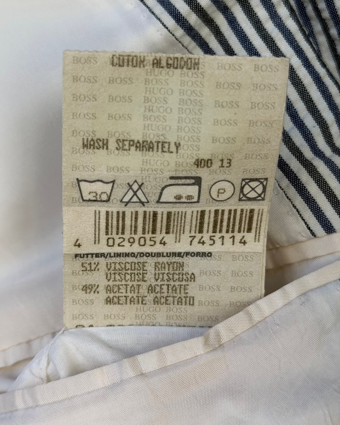 HUGO BOSS stripe seersucker jacket 상품이미지10