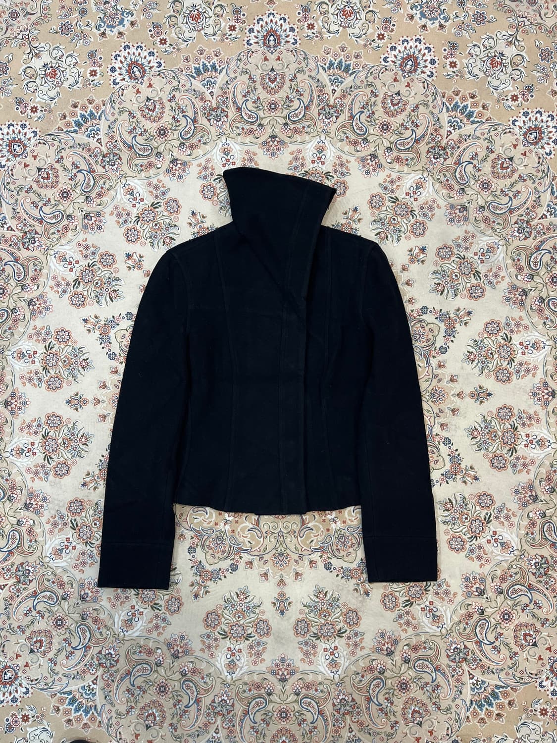 엠포리오 아르마니 하이넥 캐시미어 버튼 자켓 상품이미지1