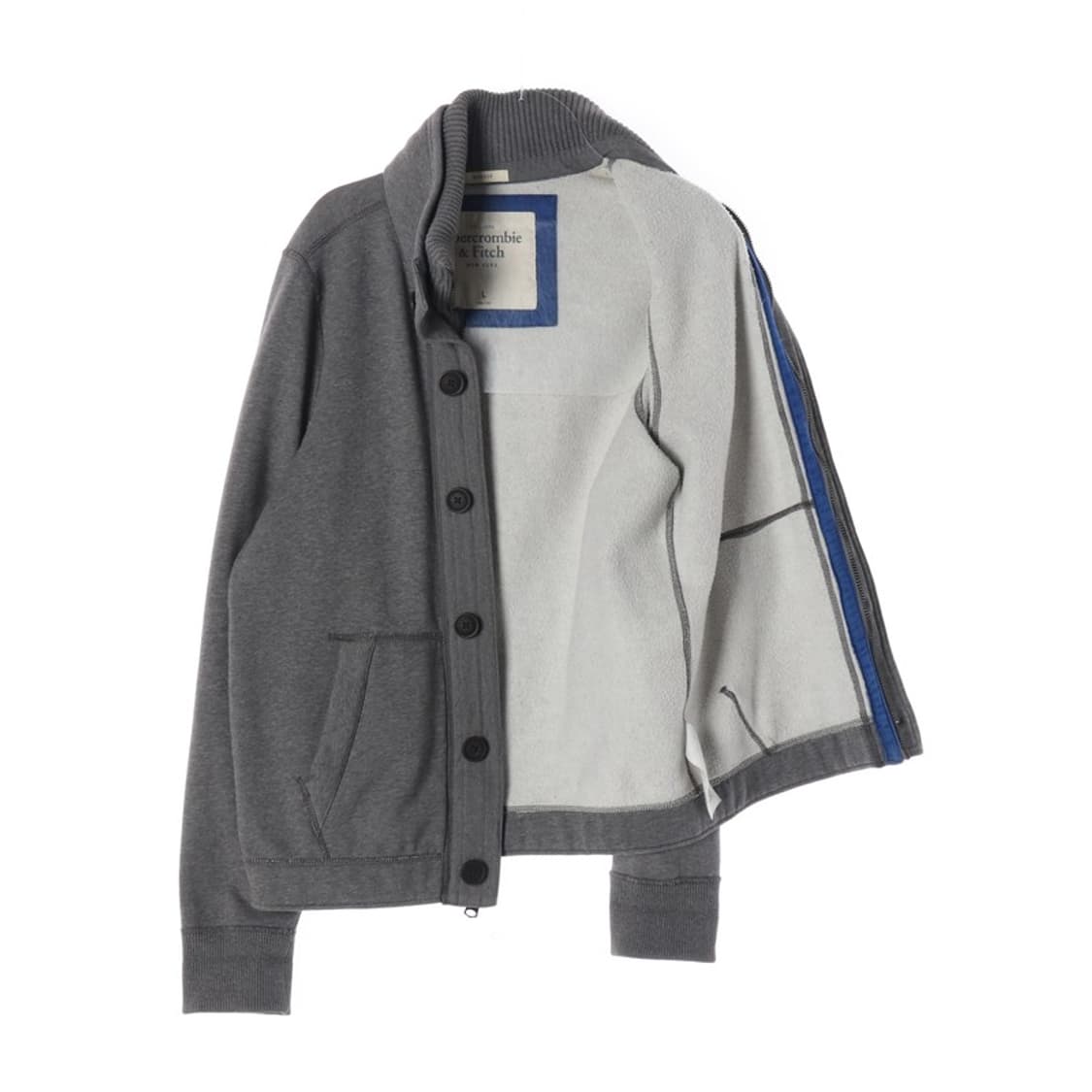 아베크롬비 헤비 코튼 숄카라 버튼 가디건 L 상품이미지2