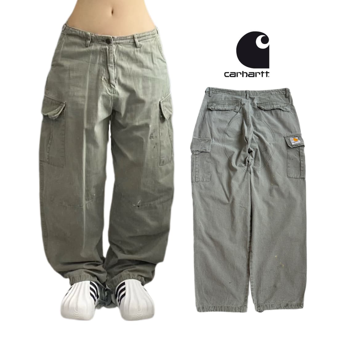 칼하트 WIP 워크 와이드 카고팬츠 상품이미지1
