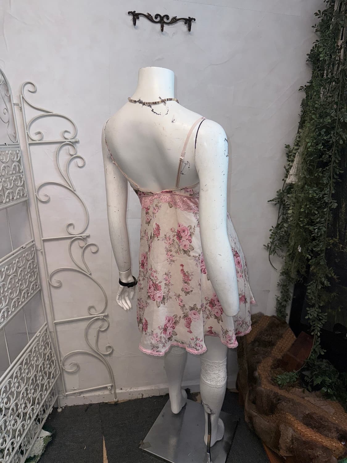 Eblin pink rose fairy lace slip ops 상품이미지7