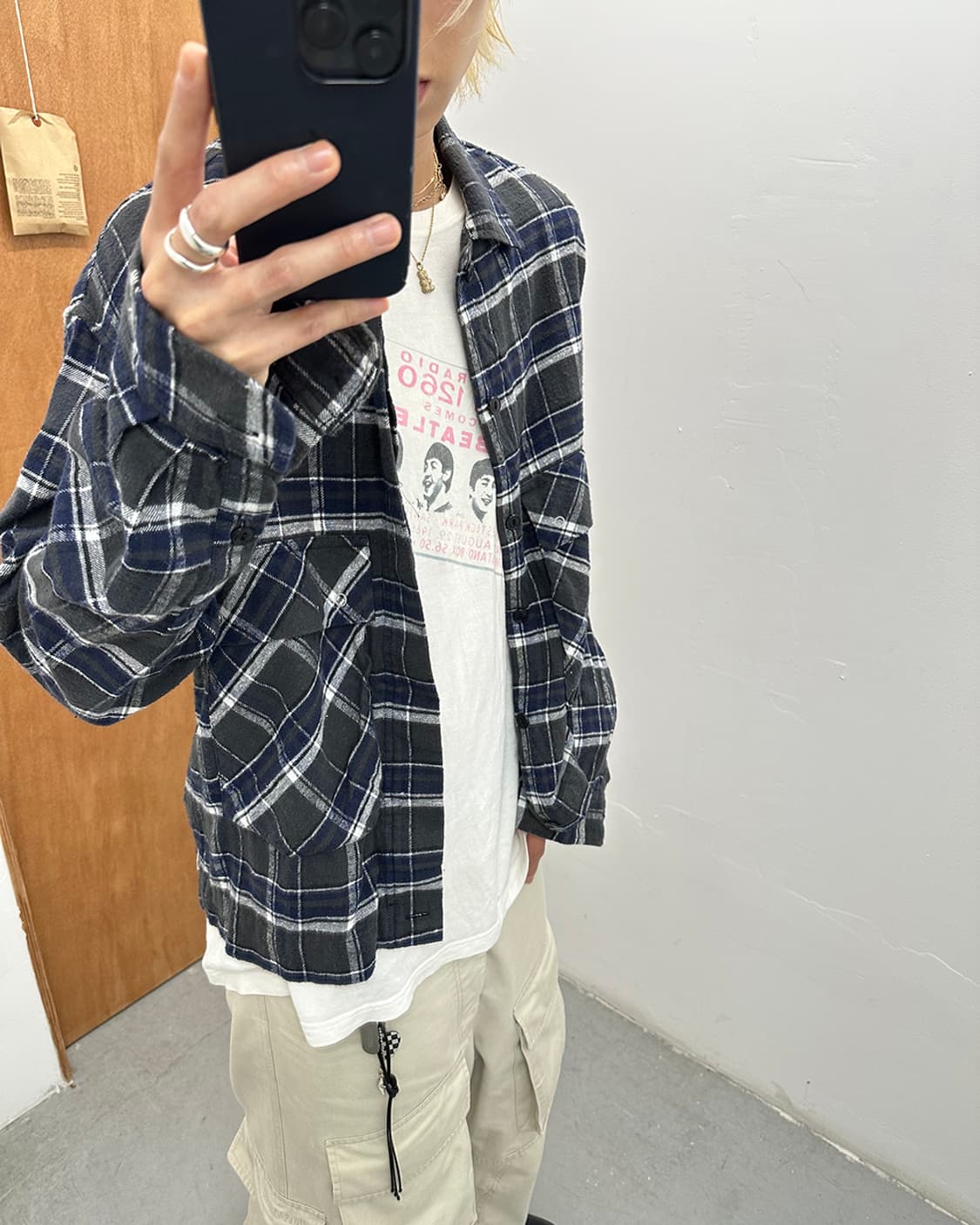 YSTRDY'S TMRRW Short Flannel Shirt 상품이미지5