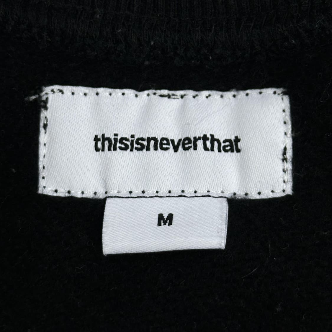 디스이즈네버댓 (디네댓) 백로고 블랙 맨투맨 (실측 L) 상품이미지6