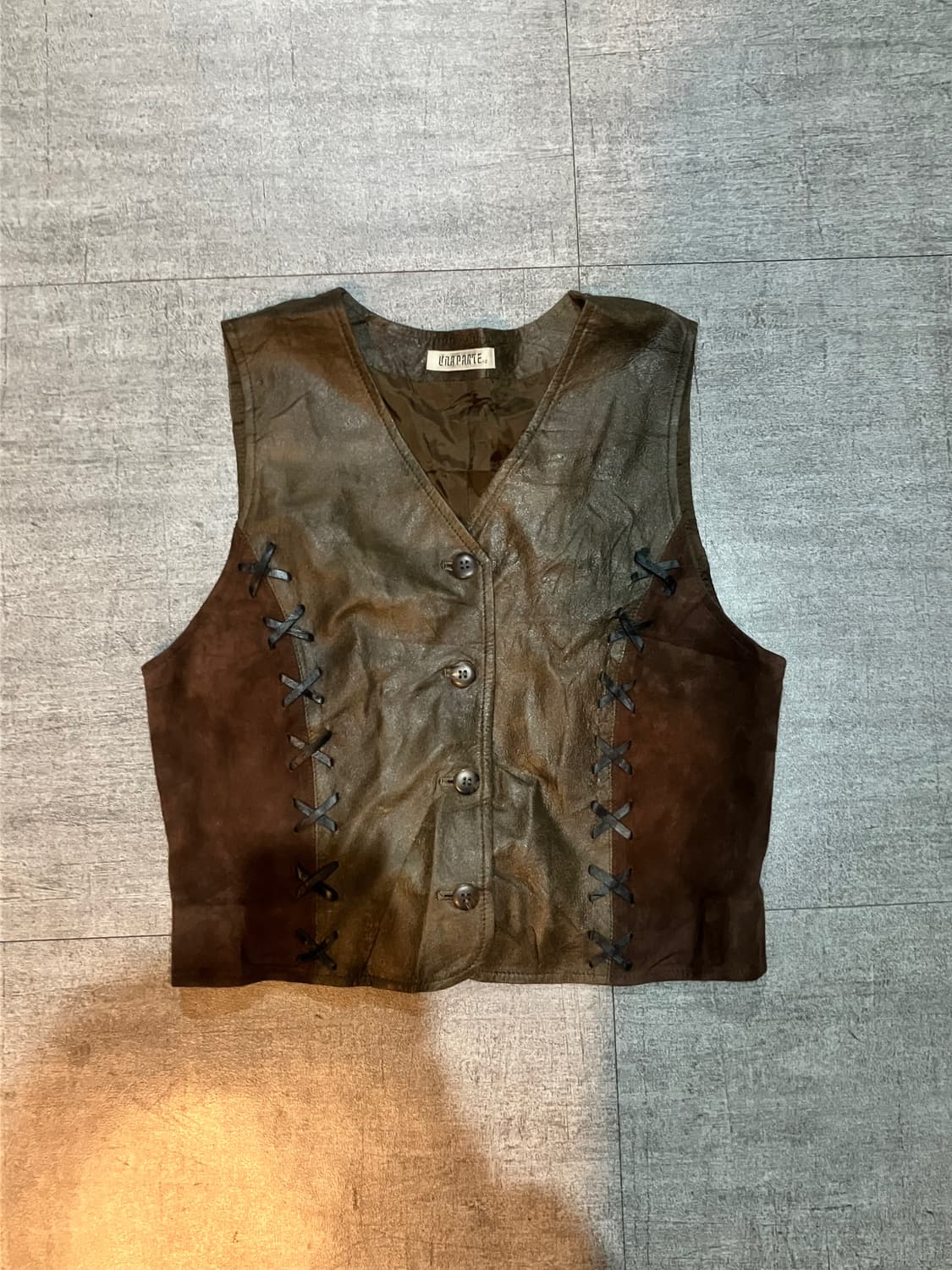 일본빈티지 Unaparte 오리엔탈펑크 긱시크 보헤미안 베스트조끼 상품이미지1