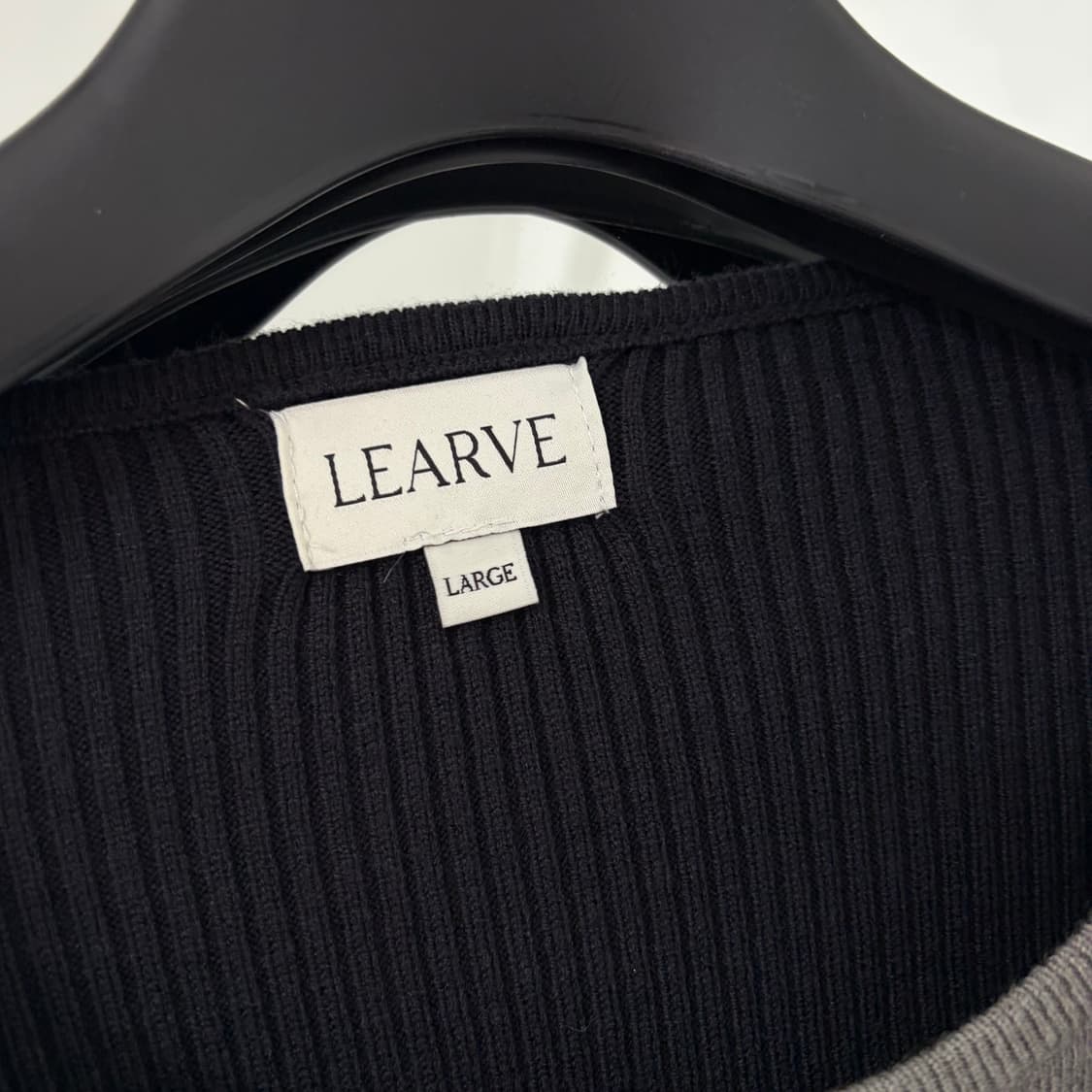 르아브 더블 레이어드 콘트라스트 니트 상품이미지6