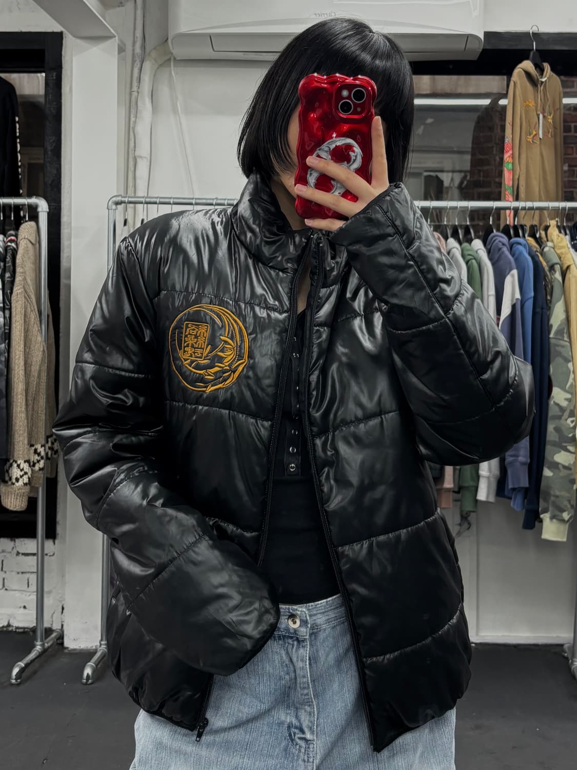 카라쿠리 타마시 오리엔탈 드래곤 패딩 상품이미지3