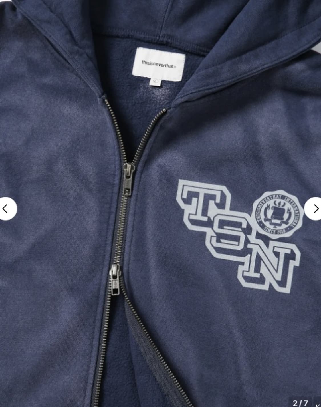 디스이즈네버댓 페이드 후드집업 상품이미지3