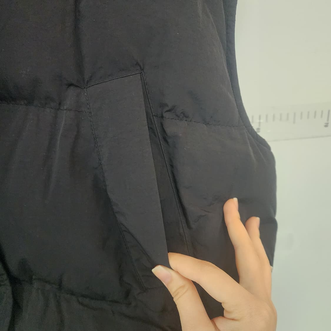 르샵 블랙 패딩 조끼 상품이미지4