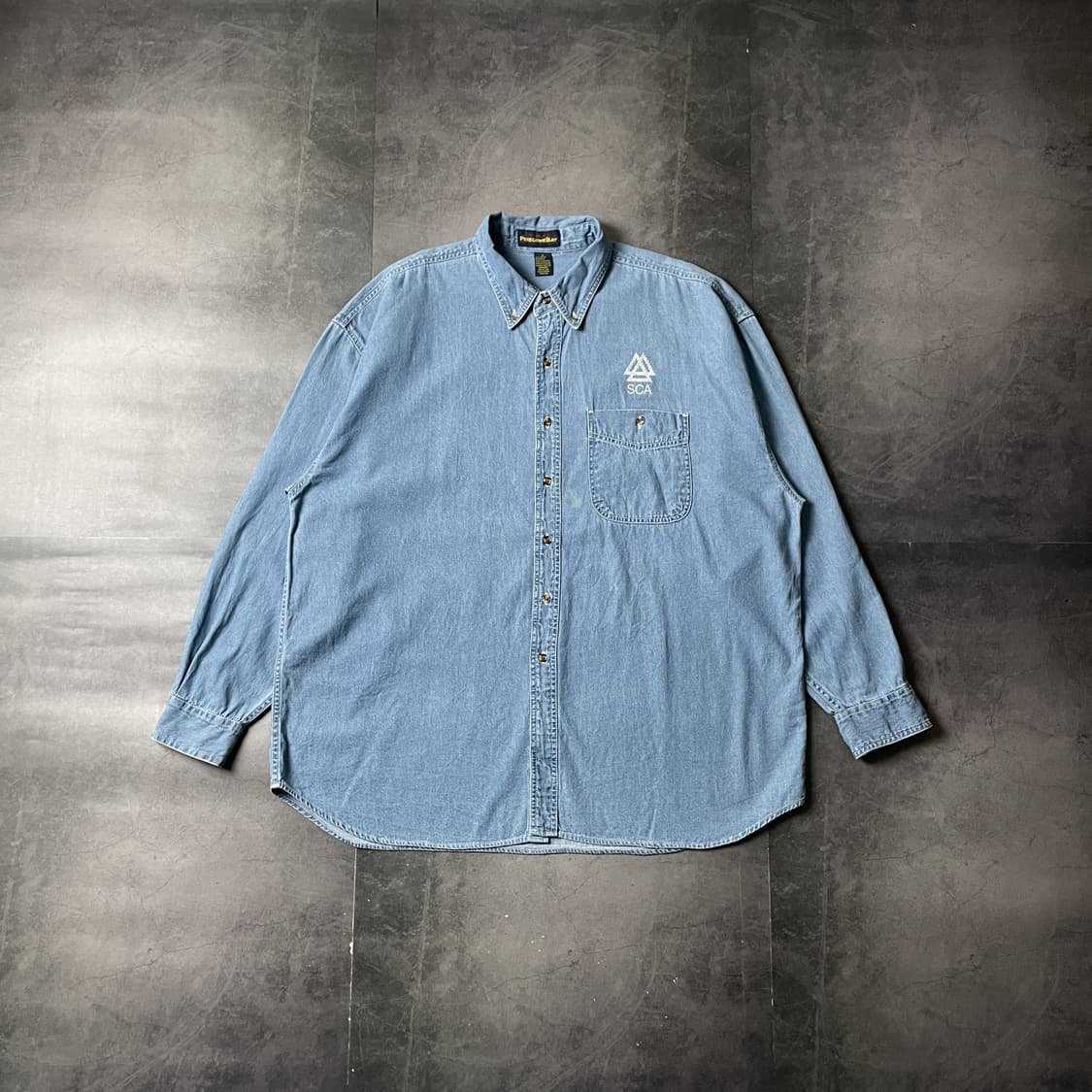 PEREGRINE BAY 빈티지 다운버튼 코튼 데님 셔츠 A00753 상품이미지1