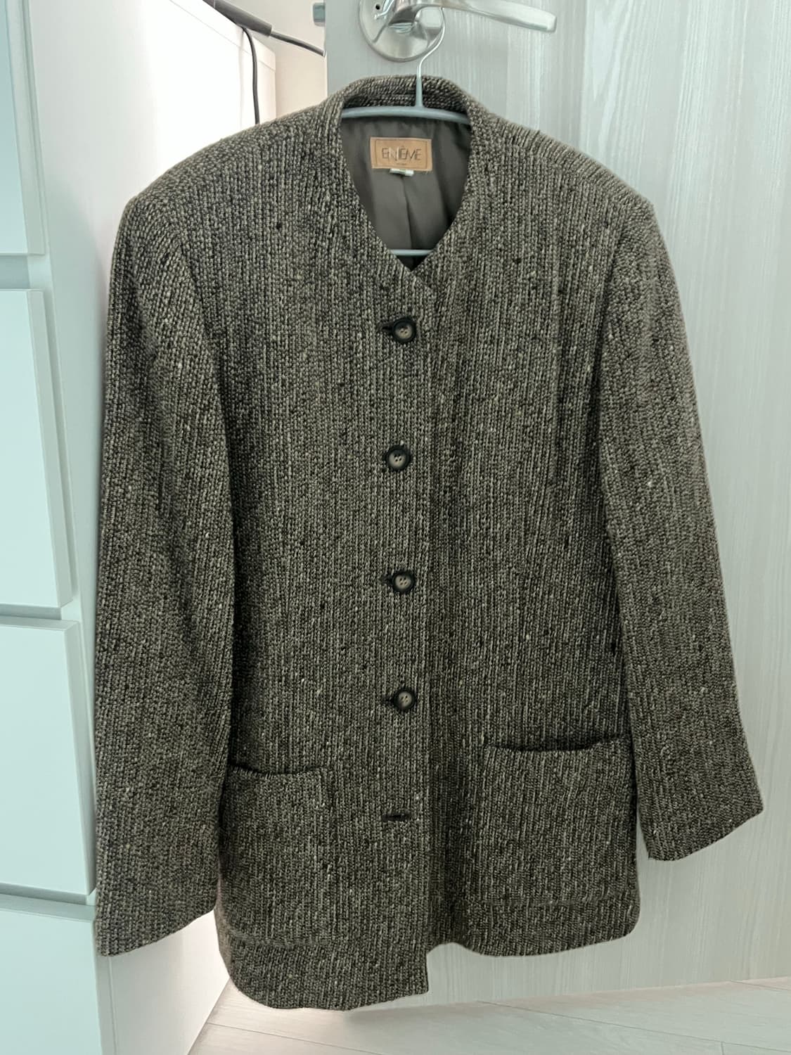 (빈티지) 노카라 울 자켓 상품이미지4