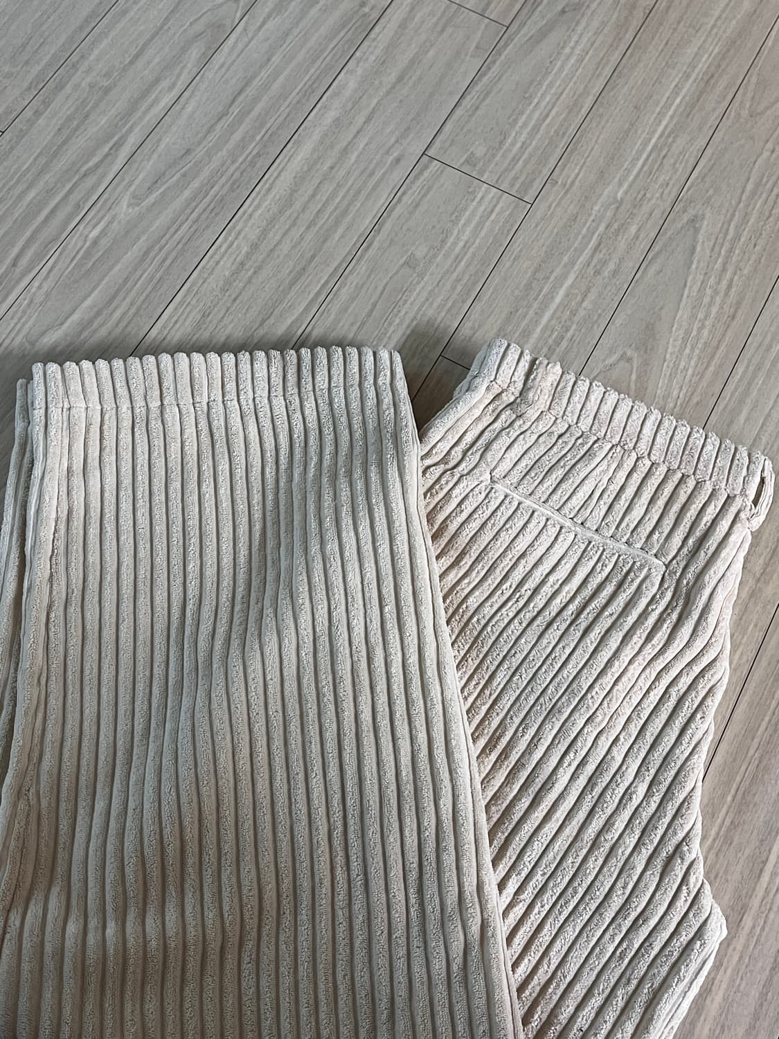 시그니처 볼드 코듀로이 와이드 팬츠 아이보리 L 상품이미지3