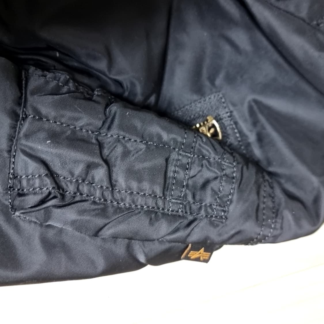 알파인더스트리 블랙 MA-1 항공 점퍼(100-105) 상품이미지8