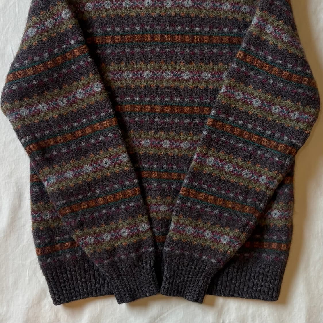 90s 스코틀랜드 USA LANDS END 페어아일 니트 스웨터 상품이미지9