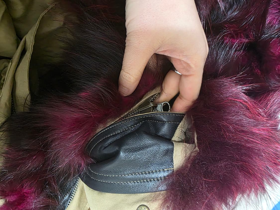 천연 여우털 폭스 야상 상품이미지2