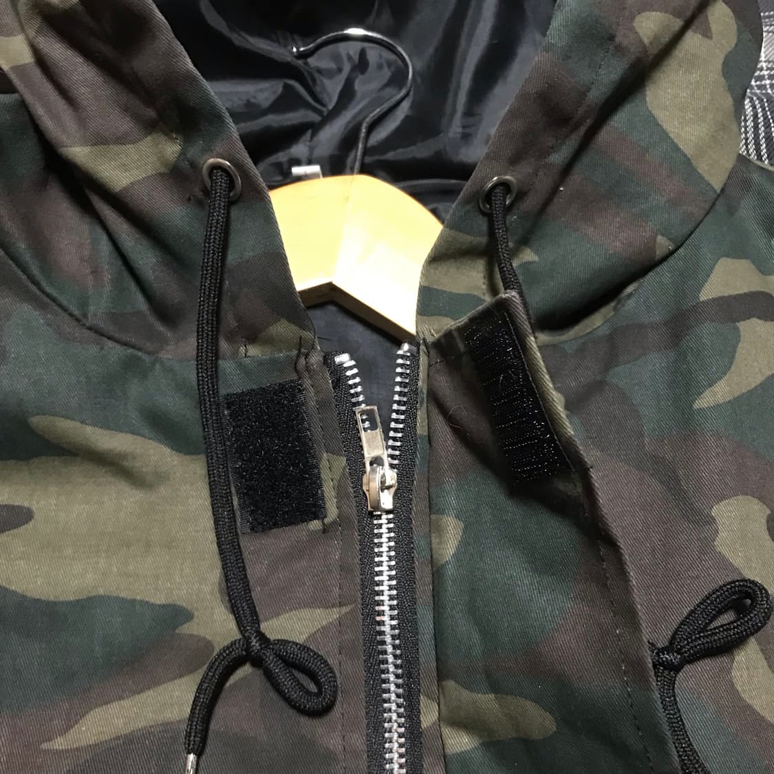 재팬 밀리터리 우드랜드 아미 카모 후드 오버핏 자켓 상품이미지5