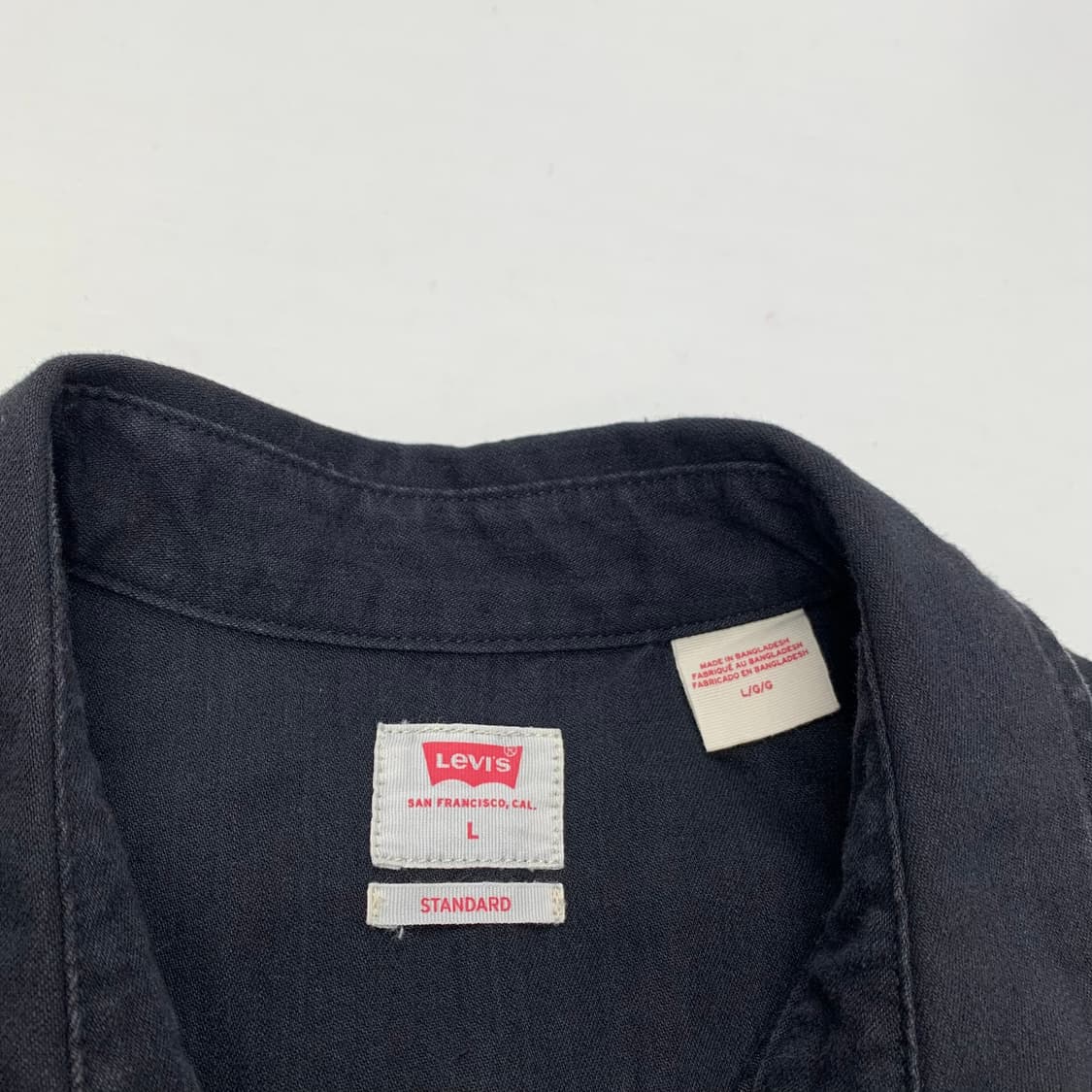 리바이스 스탠다드 흑청 웨스턴 셔츠 남방 (L) 상품이미지3