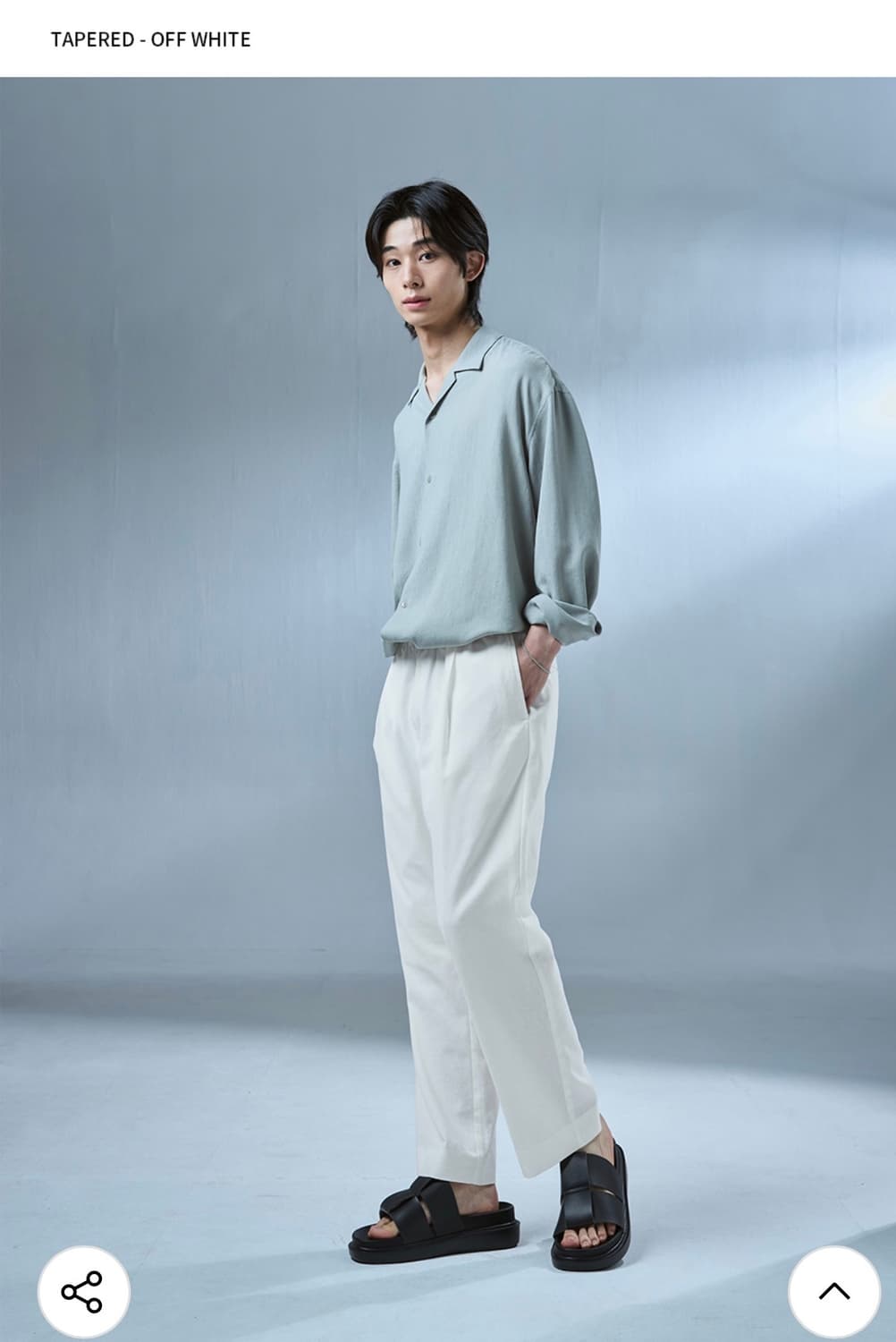 [새상품] 드로우핏×오정규 린넨 와이드 밴딩 팬츠 (아이보리 M / 웜그 상품이미지1