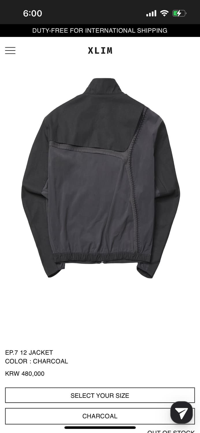 XLIM EP.7 12 JACKET S 상품이미지2