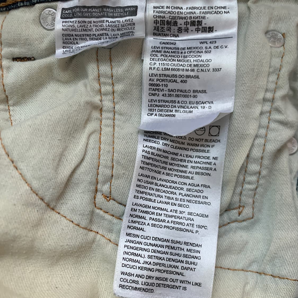 리바이스 502 데님팬츠 32 상품이미지2