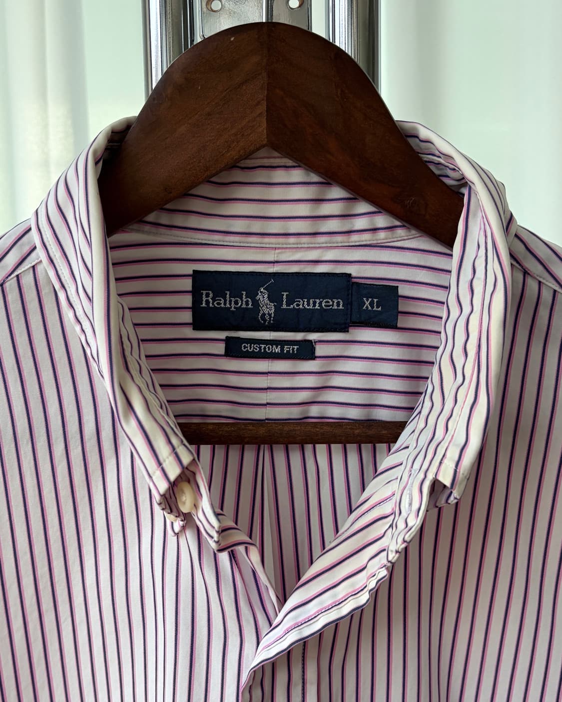 [L-XL]폴로 랄프로렌 커스텀핏 스트라이프 포플린 셔츠 상품이미지7