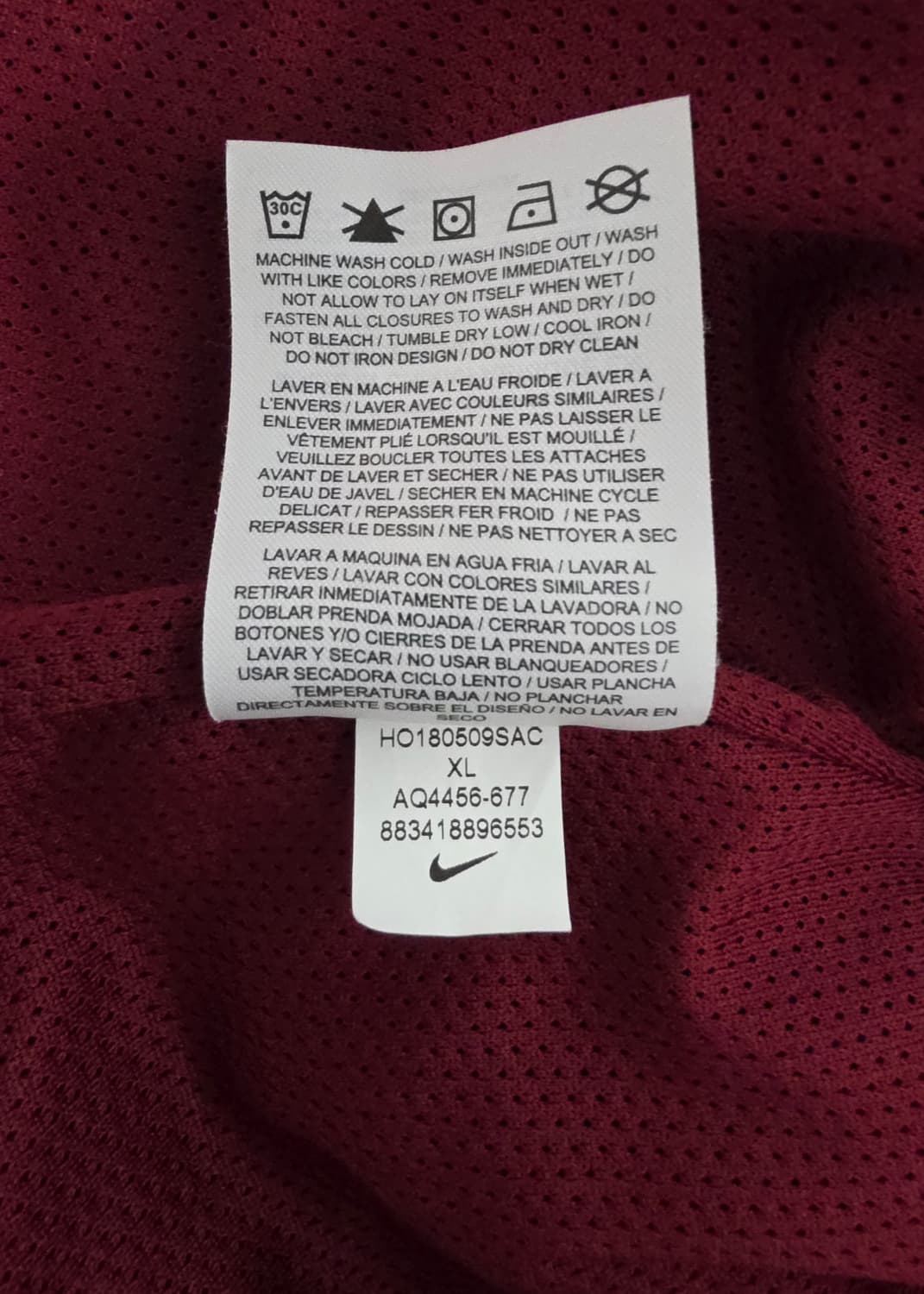 나이키 마틴로즈 트랙탑 트랙자켓 XL 레드 상품이미지4