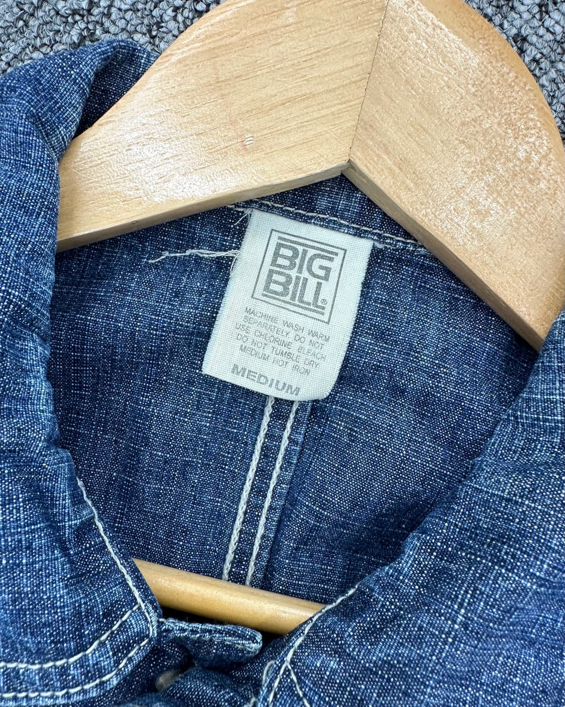 (M)90'S BIG BILL 데님 워크자켓-M1046 상품이미지5
