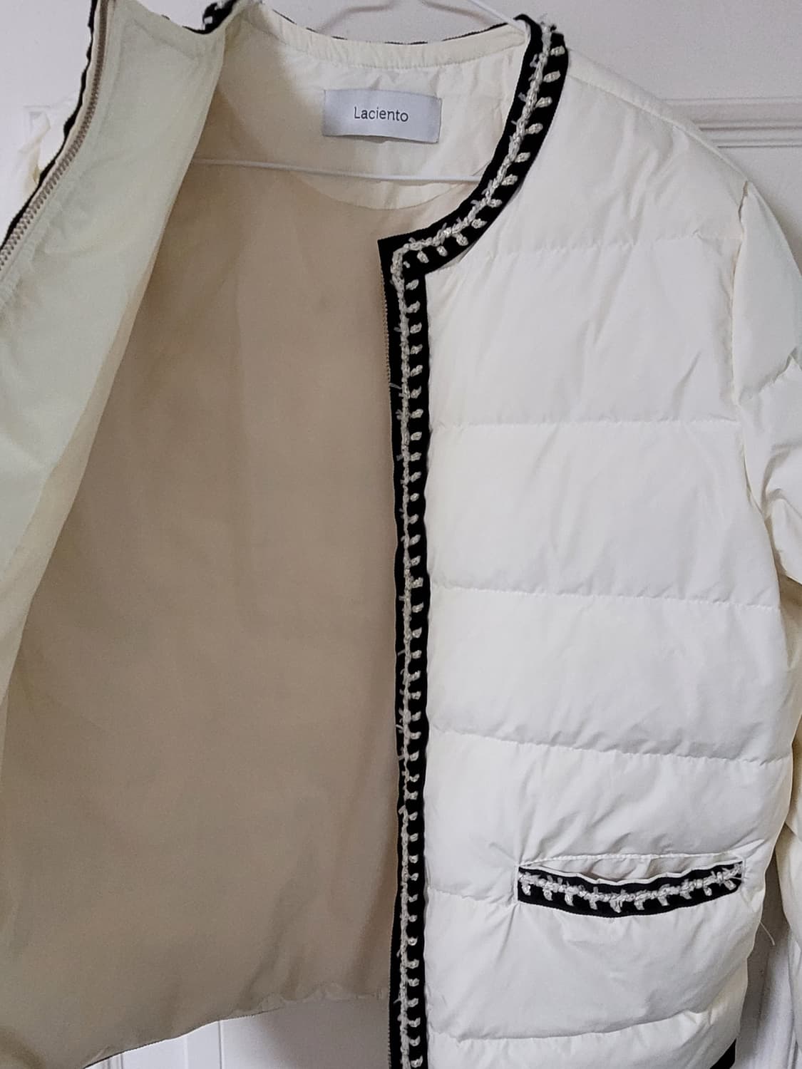 라씨엔토 구스 트위드패딩  점퍼 상품이미지6