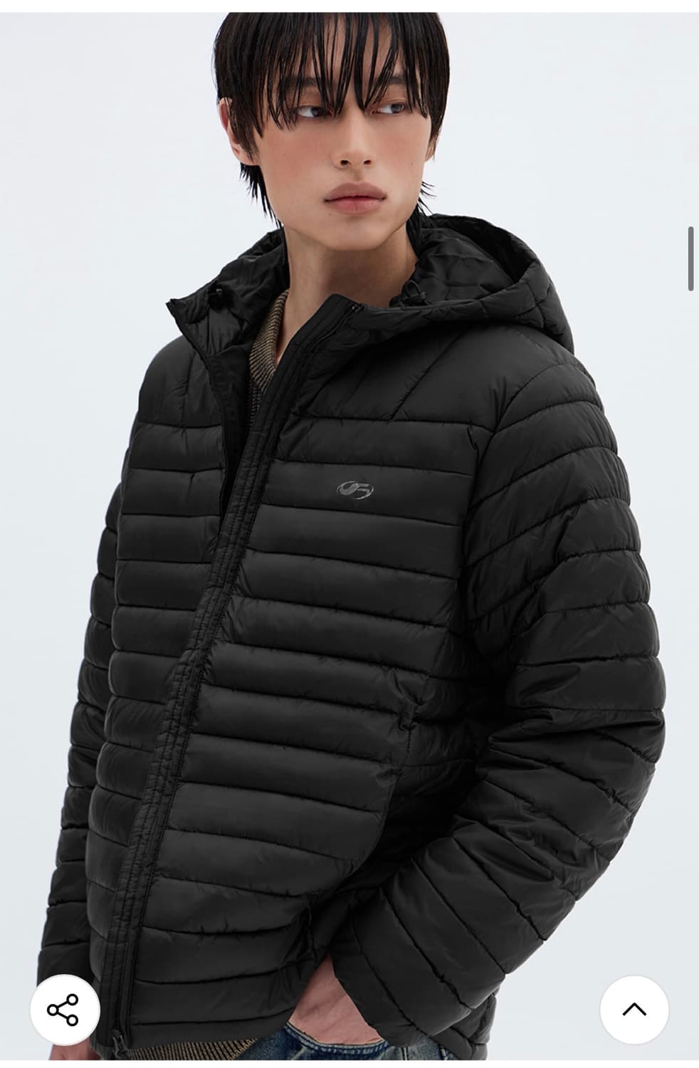 (새상품)(L) 필루미네이트 에어 라이트 패딩 경량 패딩 BLACK 상품이미지3