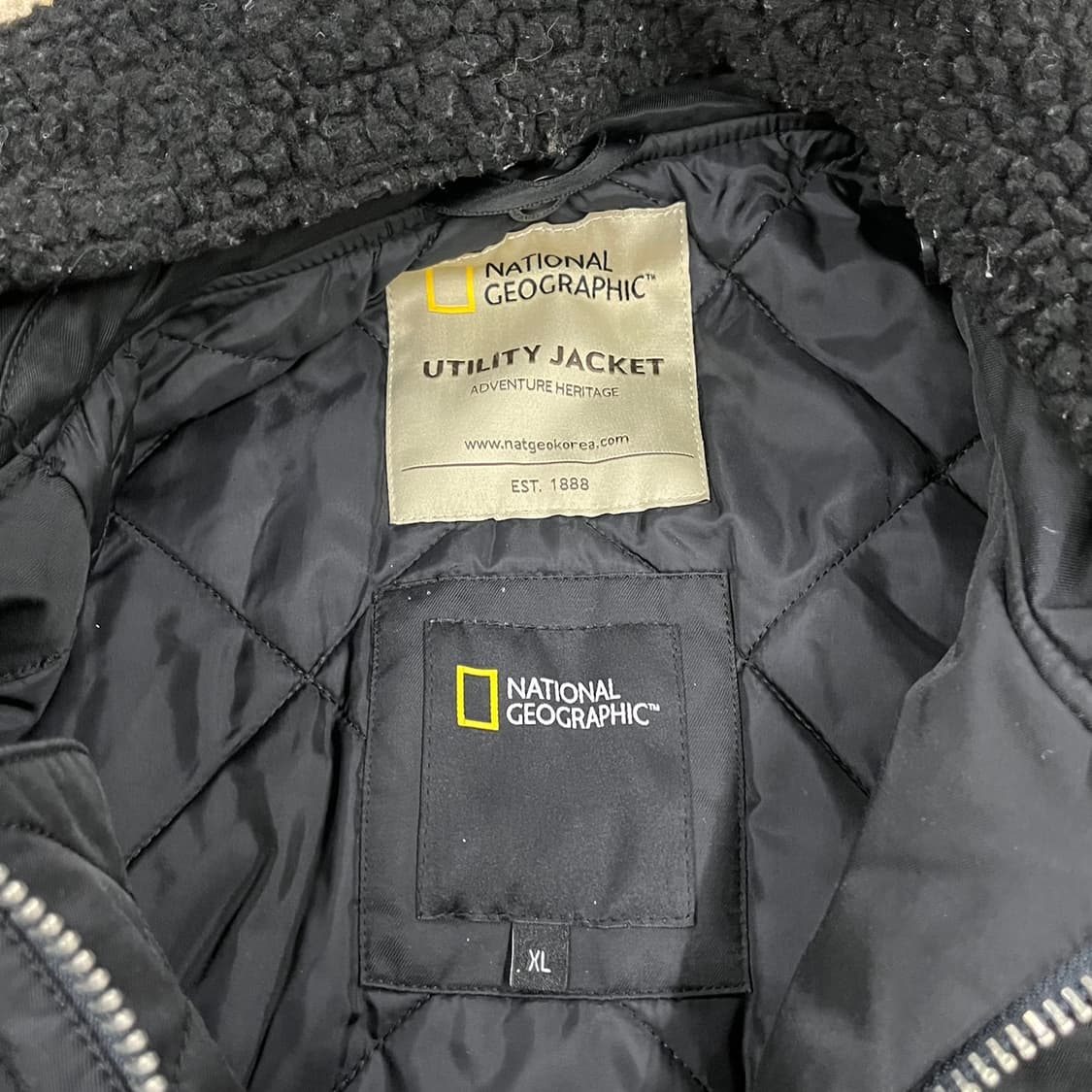 [정품/XL] 내셔널지오그래픽 블랙 유틸리티 자켓 b19 상품이미지5