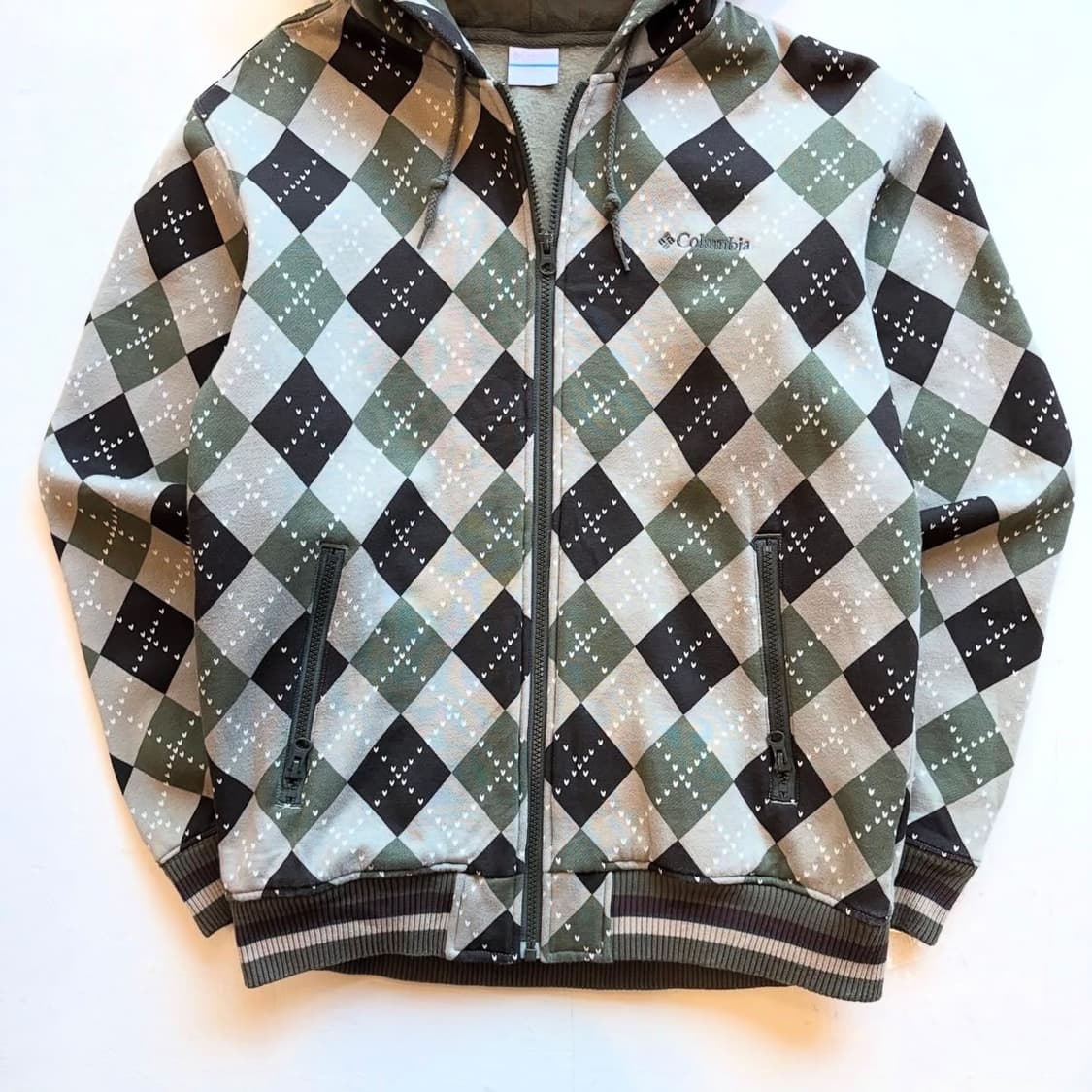 콜롬비아 패턴 후드집업 상품이미지5