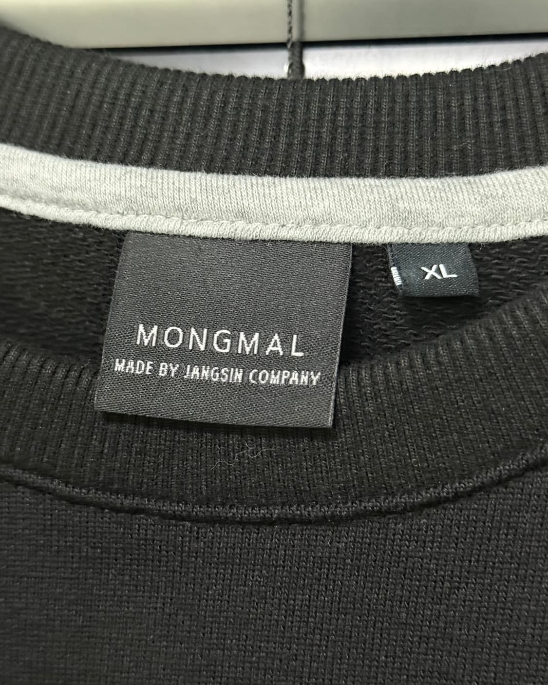 장사의신 장신 굿즈 몽말 스웻 맨투맨 블랙 긴팔 XL 105 리미티드 상품이미지4