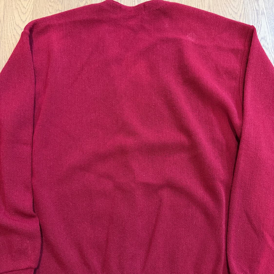 YSL 입생로랑 메쉬 울 버건디 니트 가디건  상품이미지6