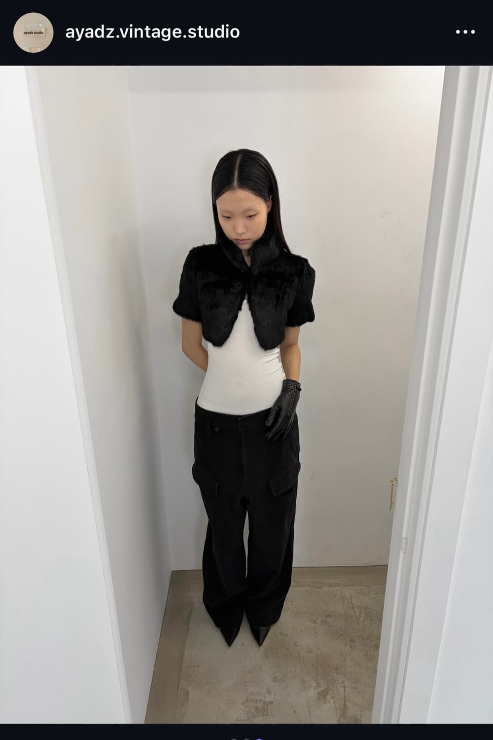 아야즈 스튜디오 퍼 볼레로 상품이미지2