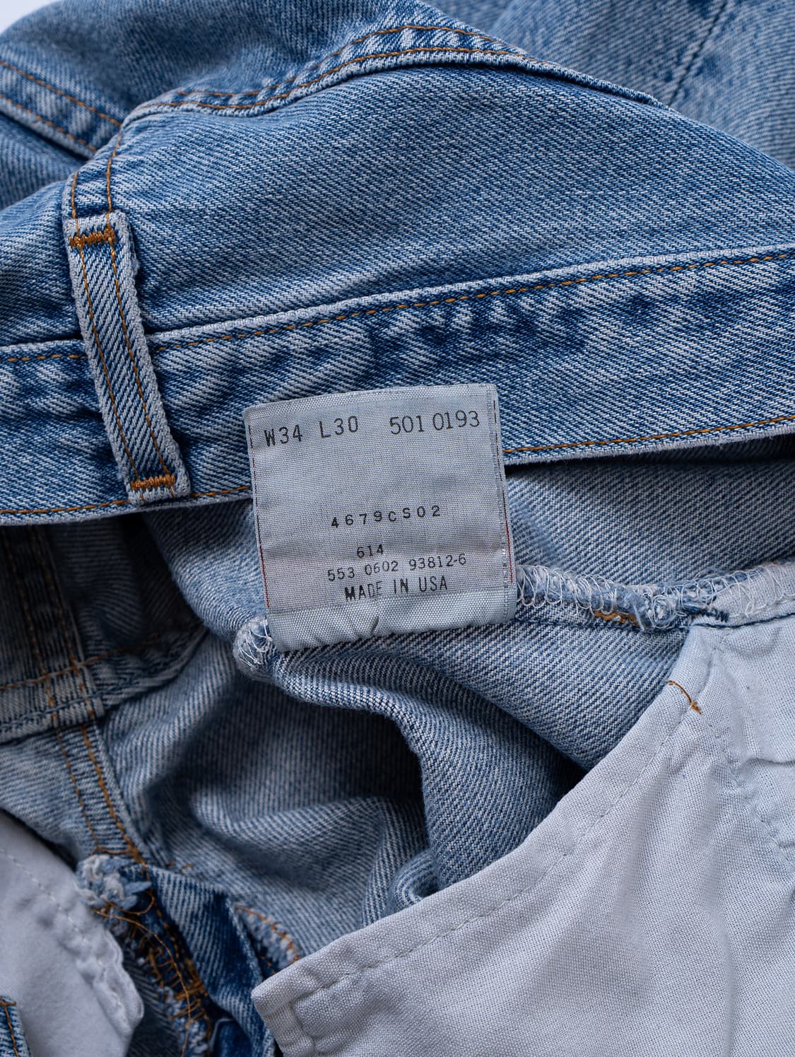 90s Levi's 501 Washed Denim Pants 상품이미지6