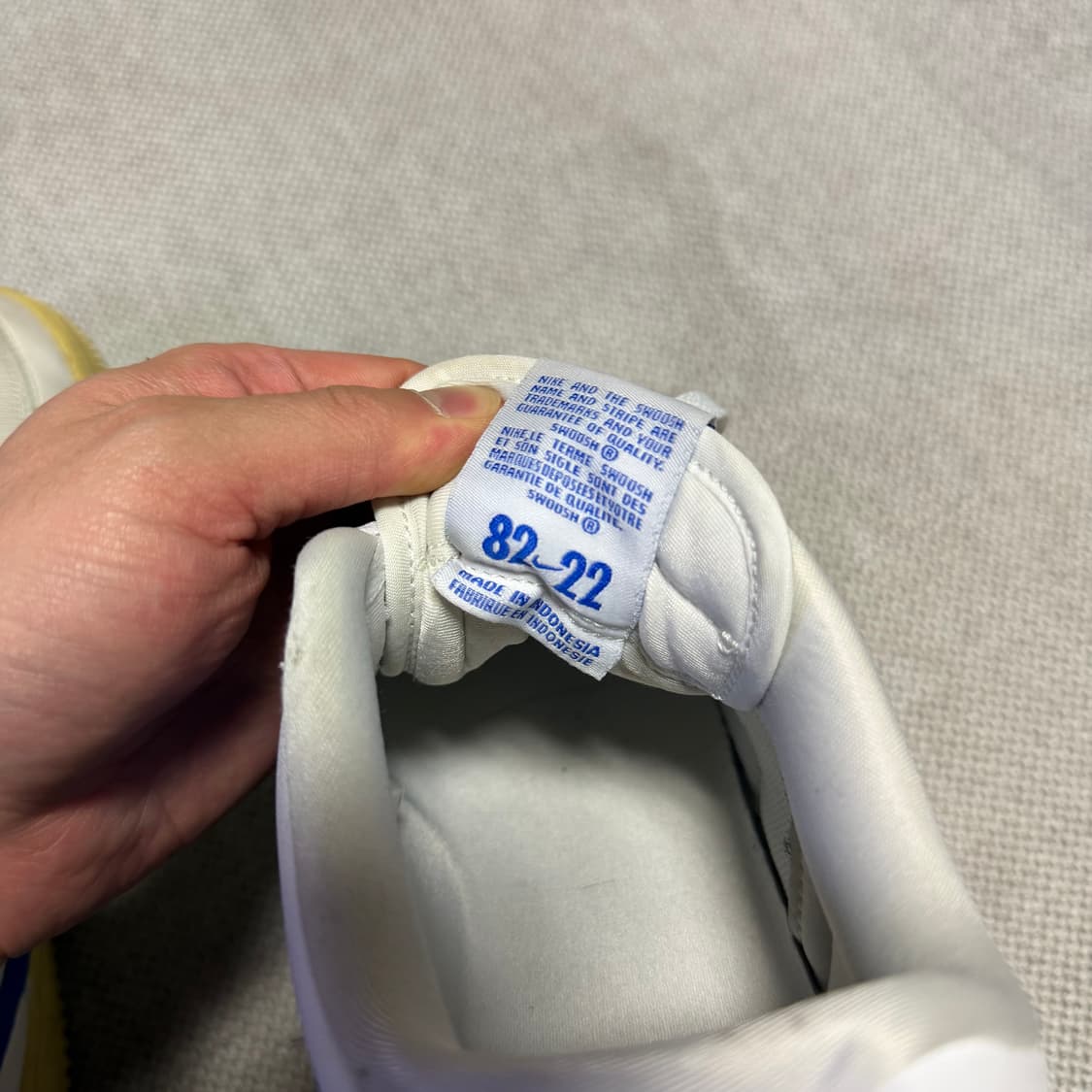 나이키 에어포스1 흰/파 스니커즈 상품이미지4