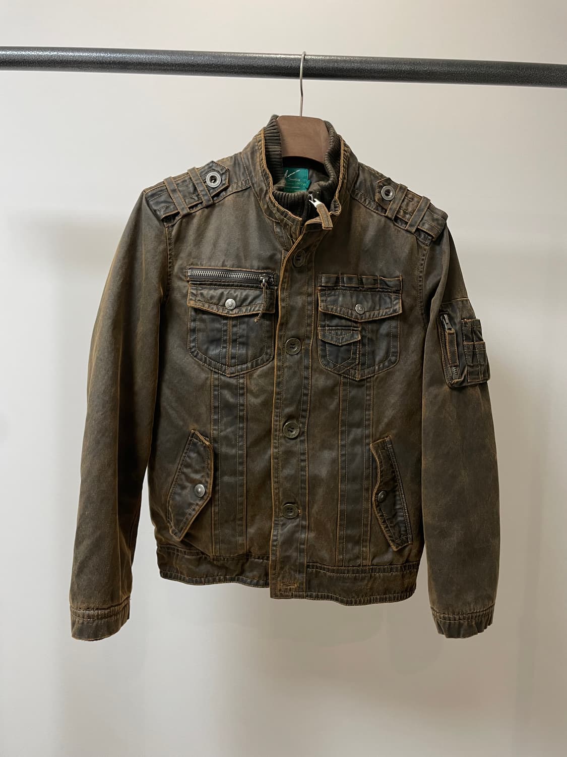 ugiz 더티 오일오싱 레이어드 빈티지 자켓 상품이미지1