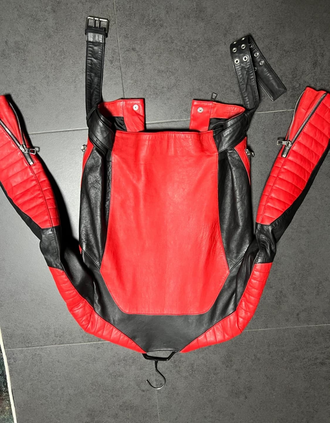 Bamain 발망 H&M 라이더 가죽 자켓 95 상품이미지4