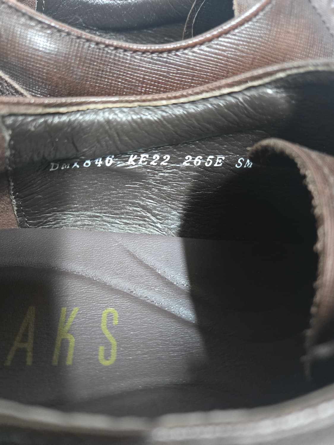 닥스 남성 브라운 구두 265mm 상품이미지9