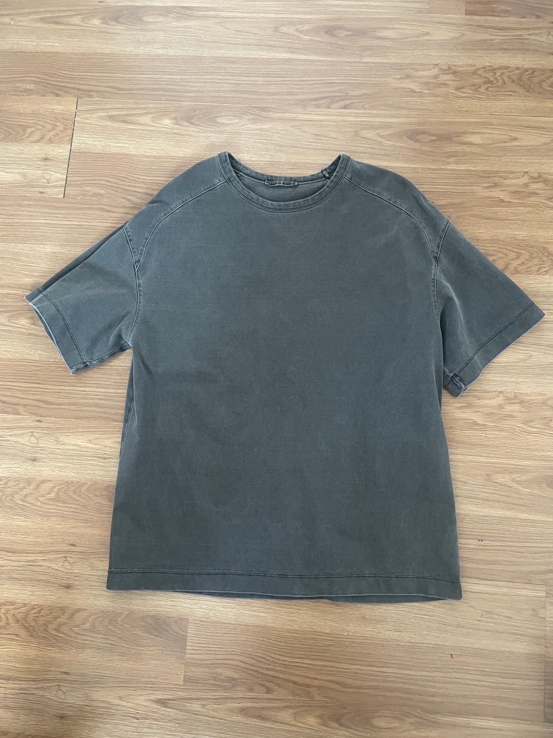 인사일런스 피그먼트 다잉 오버핏 티셔츠 DARK GREY m사이즈 상품이미지1