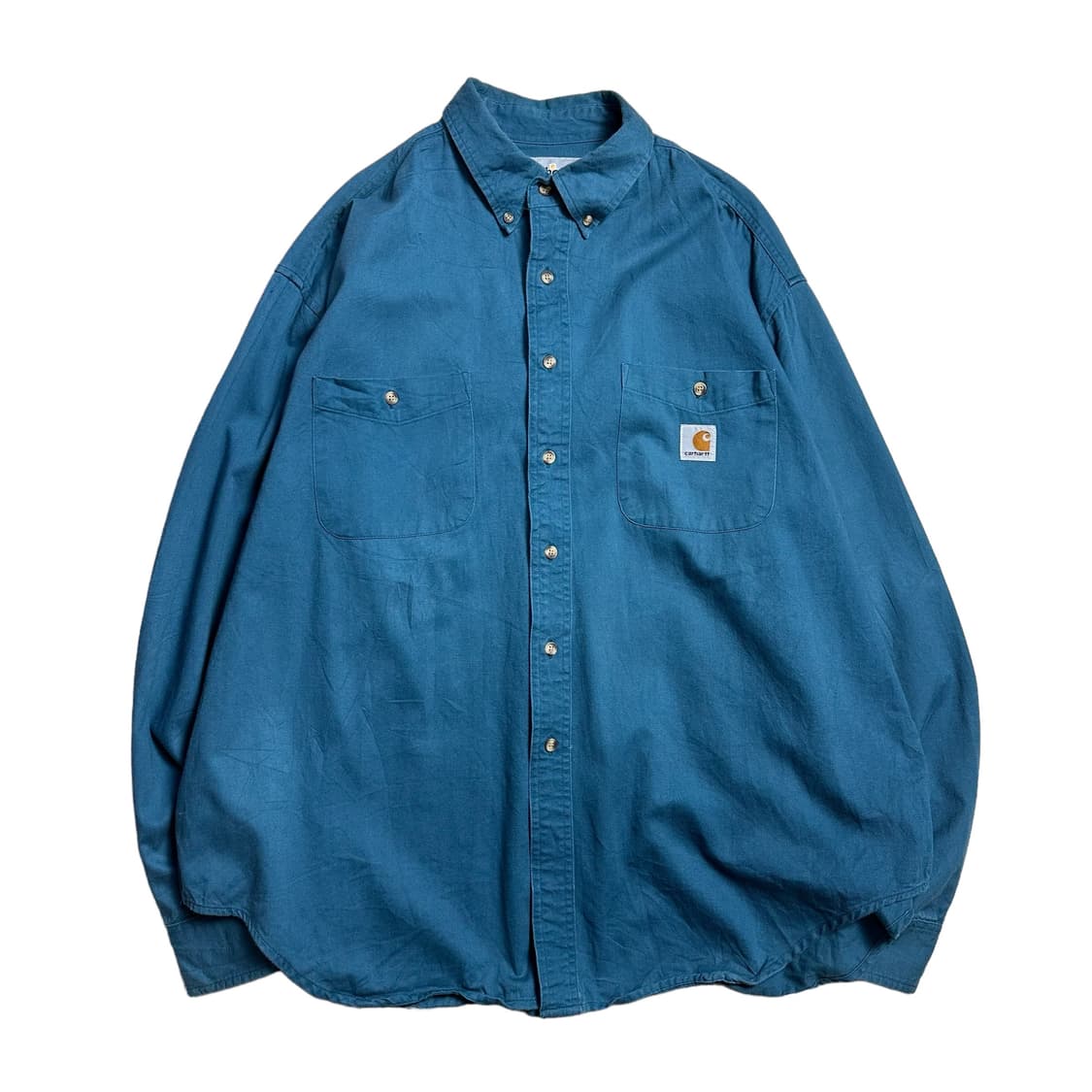 칼하트 스몰로고 청록 긴팔셔츠 상품이미지2