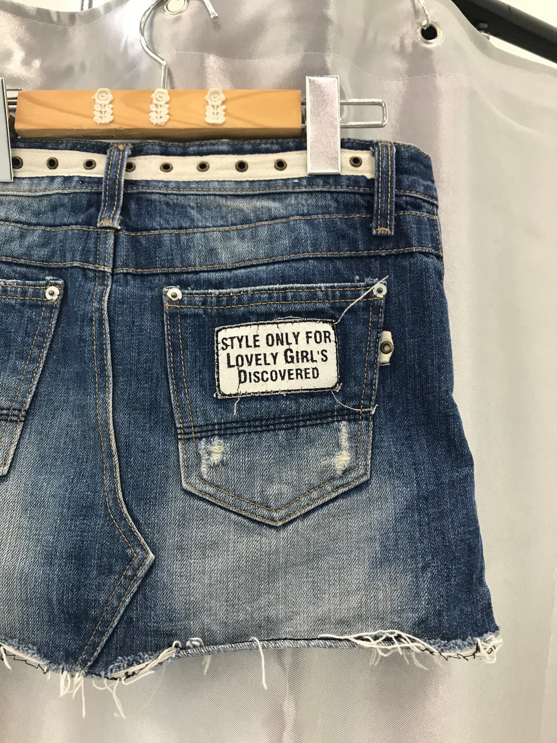  Jpn kitsch denim mini skirts 상품이미지7