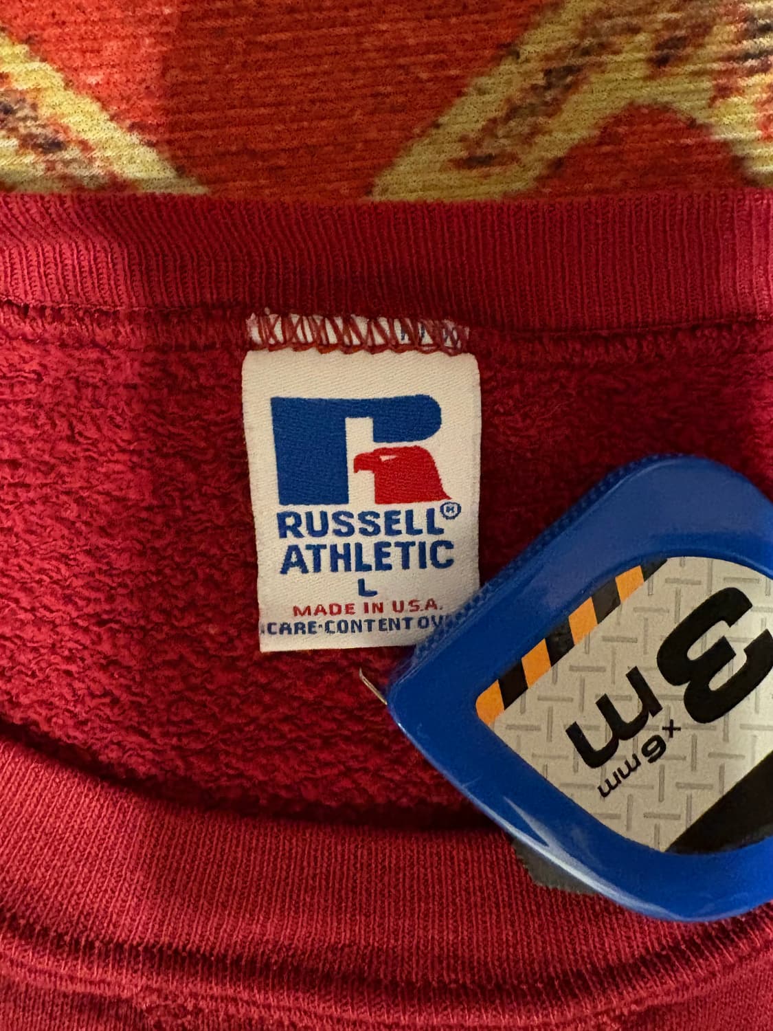 미제 러셀 빈티지 스웻셔츠 딥 레드 l 상품이미지2