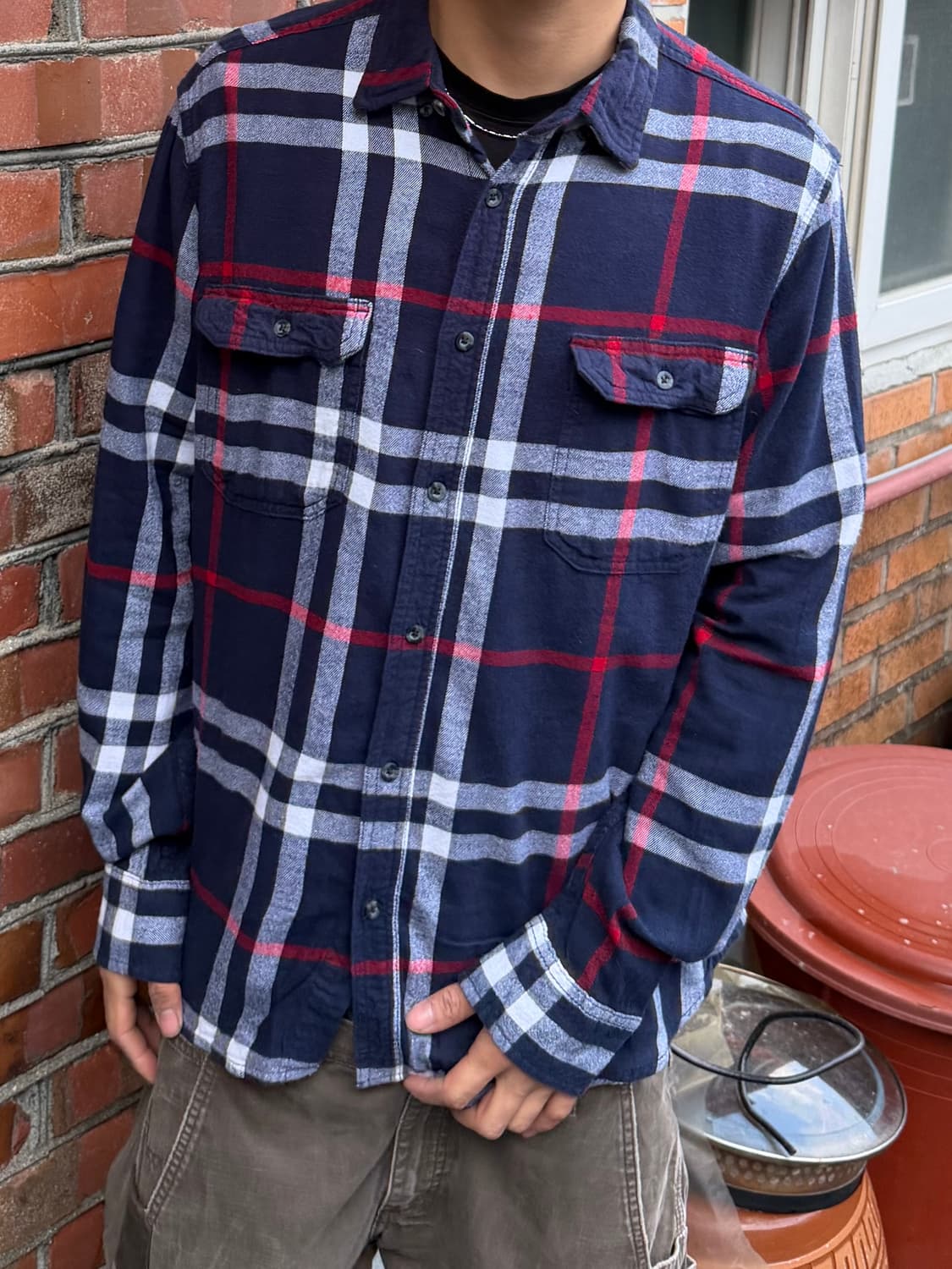 빈티지 플란넬 셔츠 상품이미지3