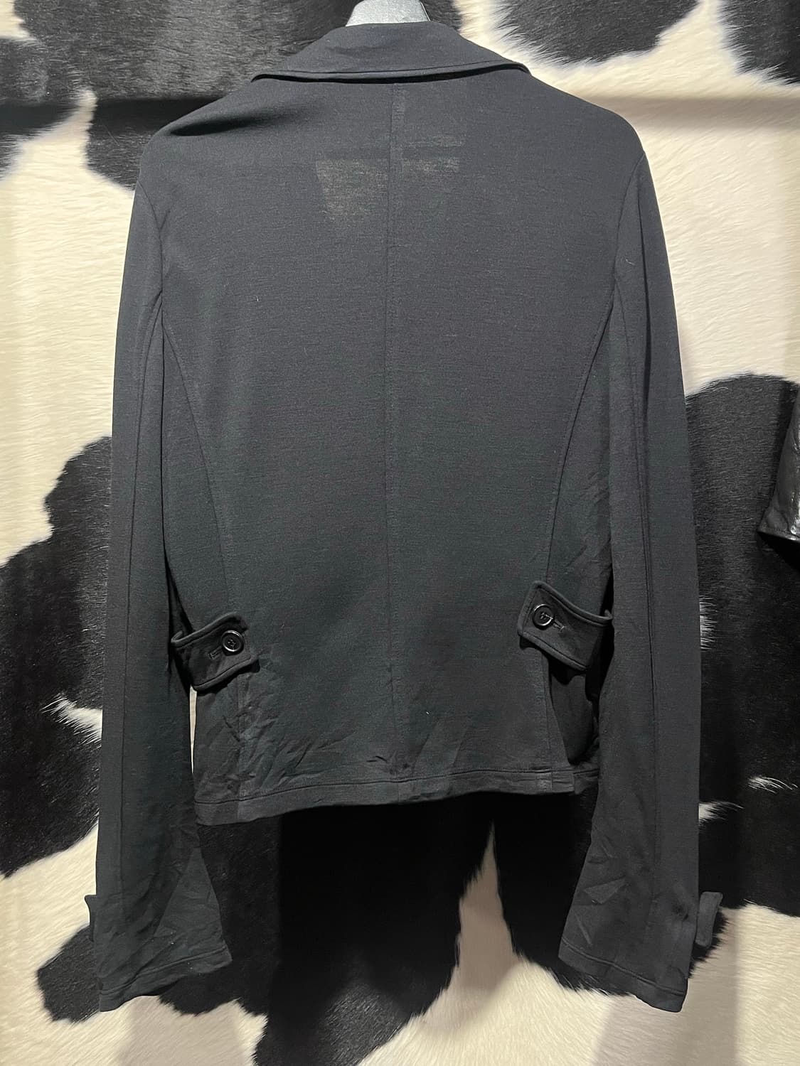 블랙 슬림핏 버튼 자켓 상품이미지6