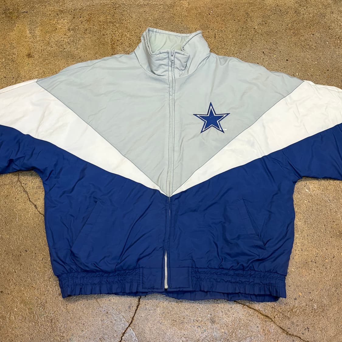 90s Made in Korea 생산 미국 빈티지 NFL 달라스 패딩점퍼 상품이미지4