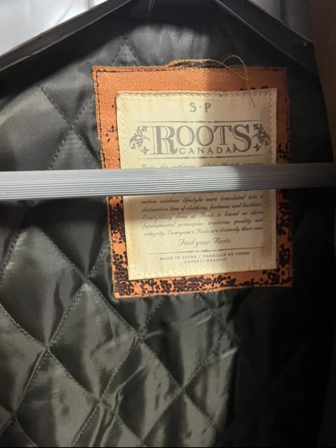 Roots 남성 카키색 모 자켓 상품이미지5