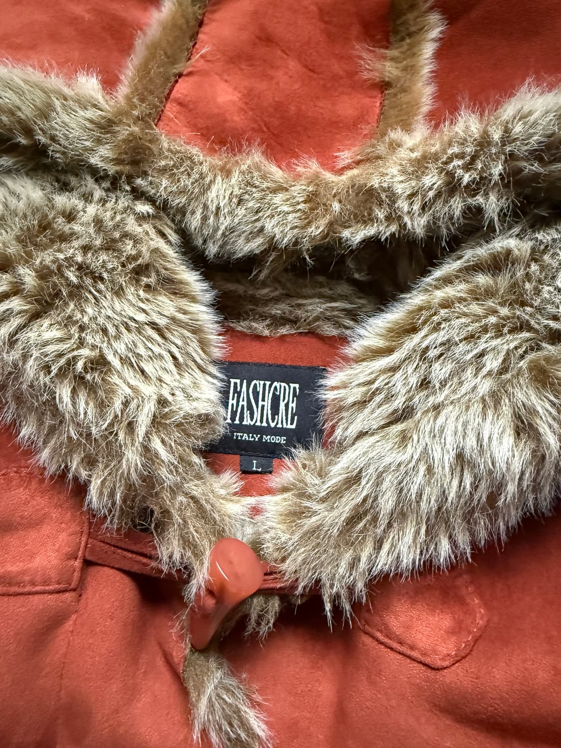 빈티지 스웨이드 퍼 트리밍 후드 자켓 상품이미지9