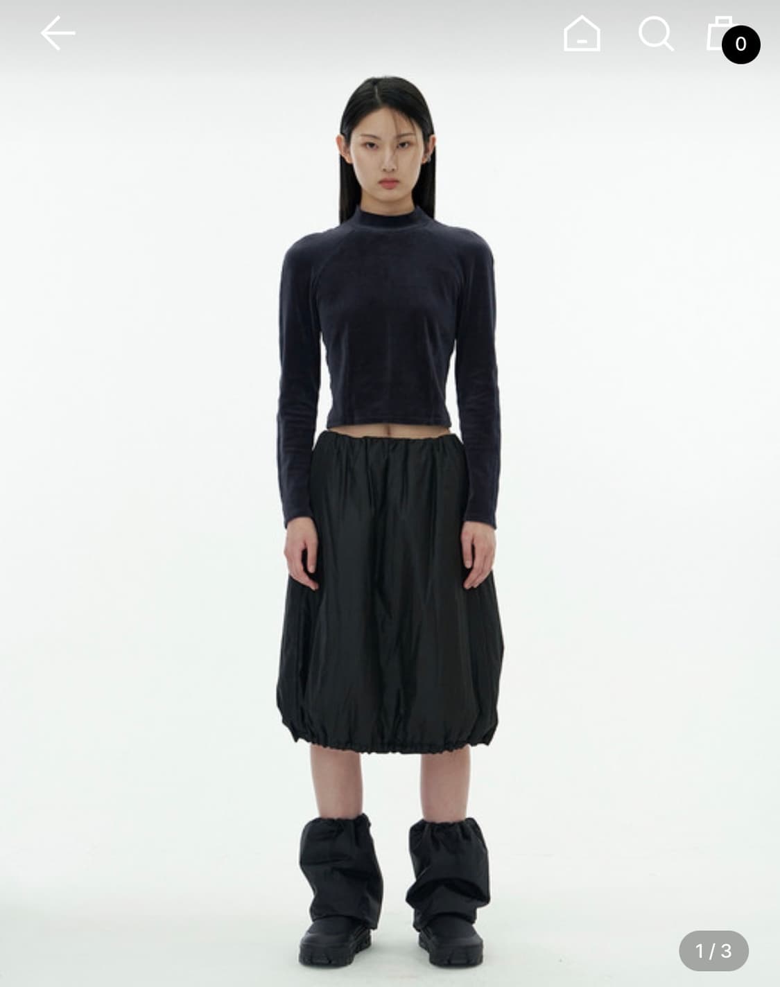 아모멘토 패딩스커트 상품이미지1