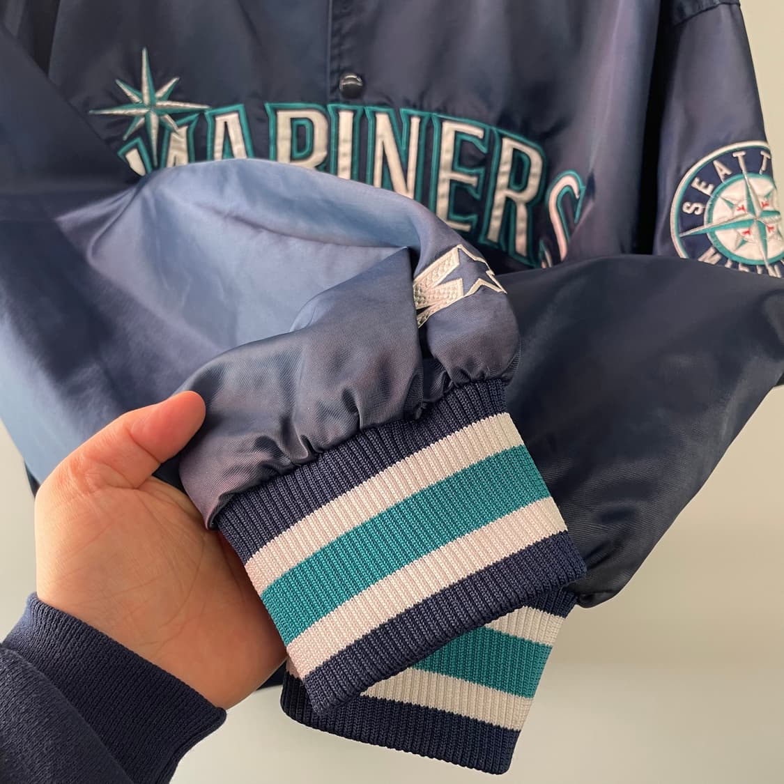 90s 스타터 시애틀 마리너스 스타디움 자켓 상품이미지6
